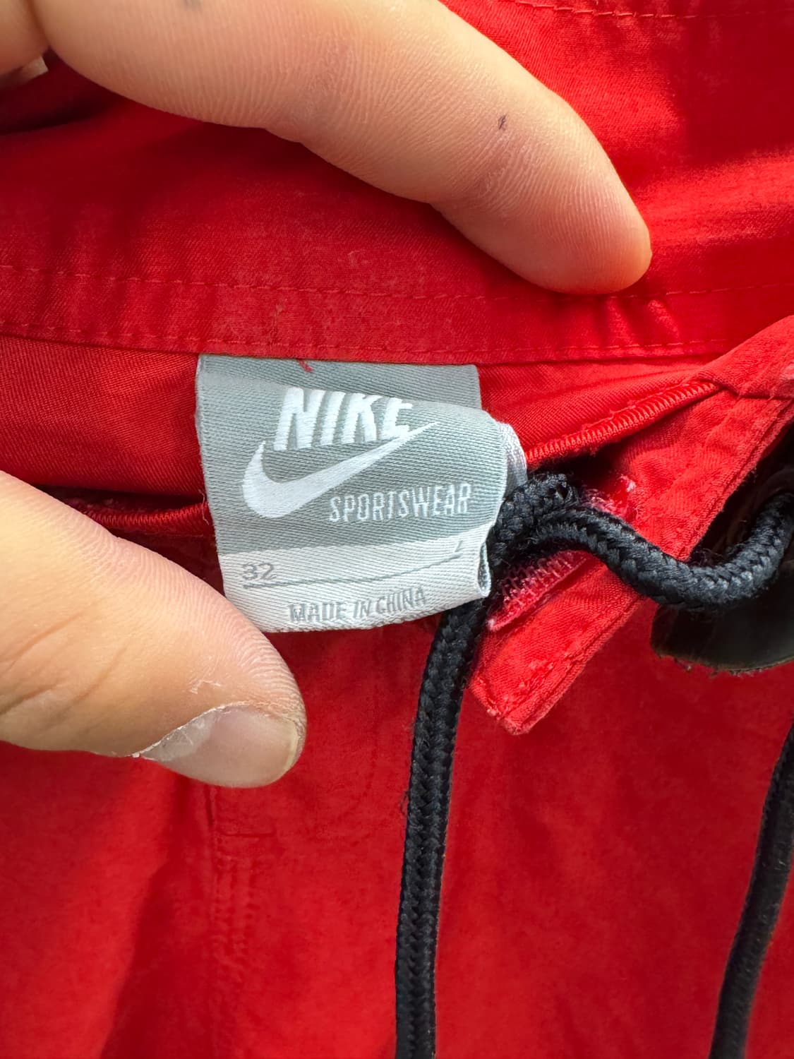 나이키 레드 반바지 지퍼포켓 L 상품이미지4