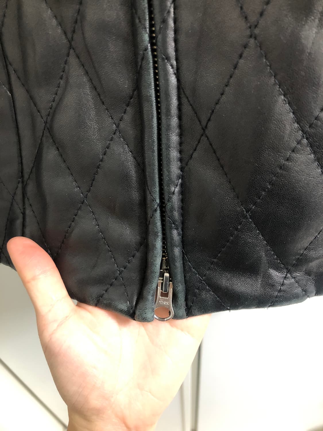 퀼팅 레더 자켓 상품이미지9