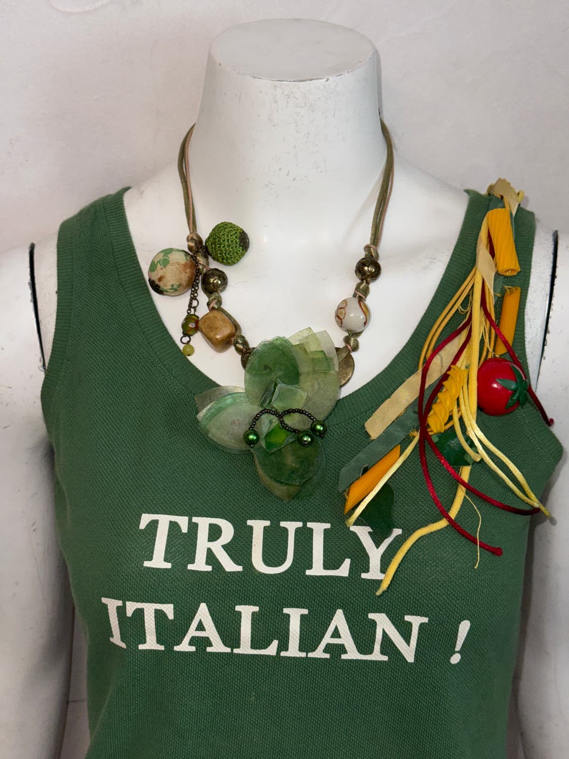 Green fairy beads flower necklace 상품이미지5