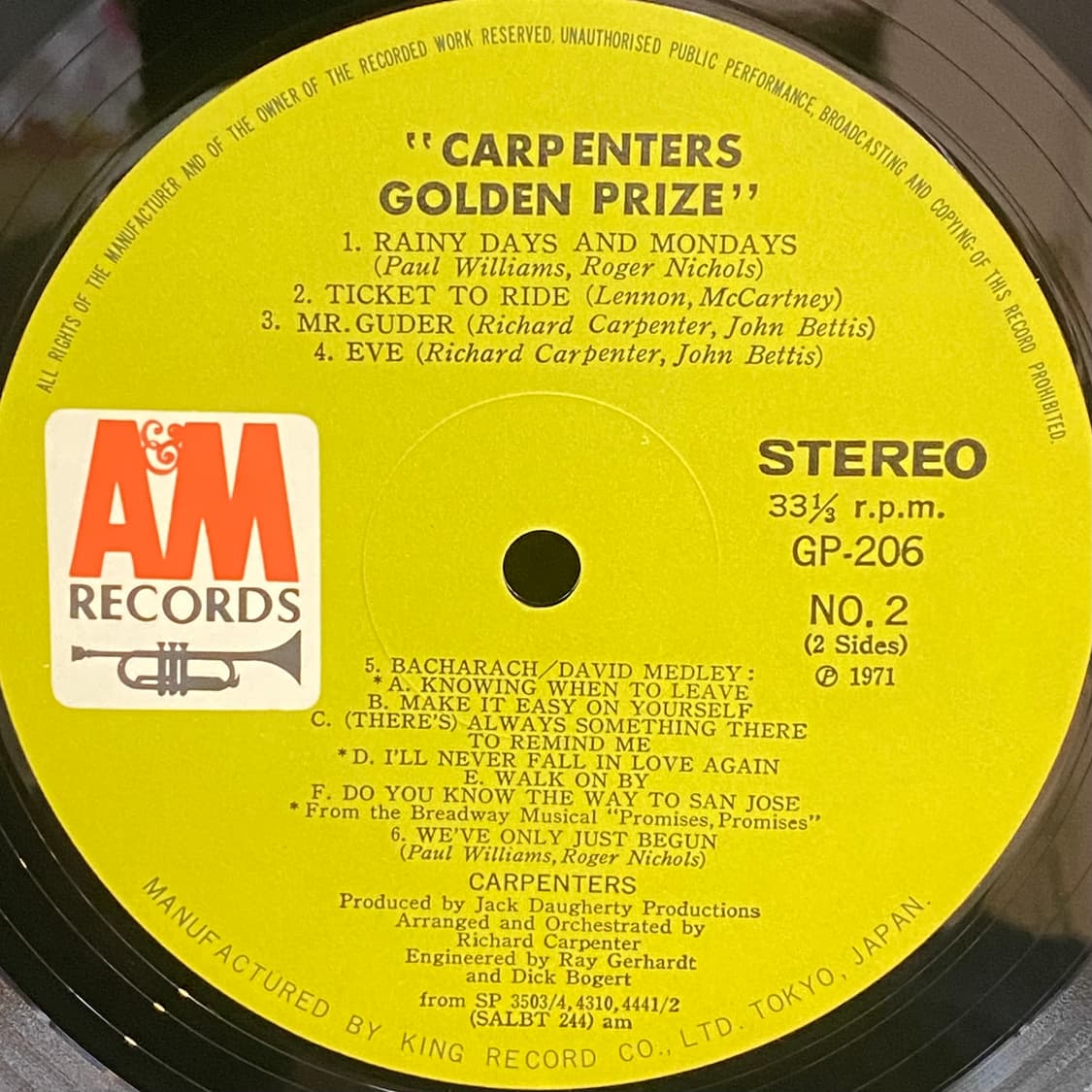 (LP) Carpenters - Golden Prize 상품이미지5