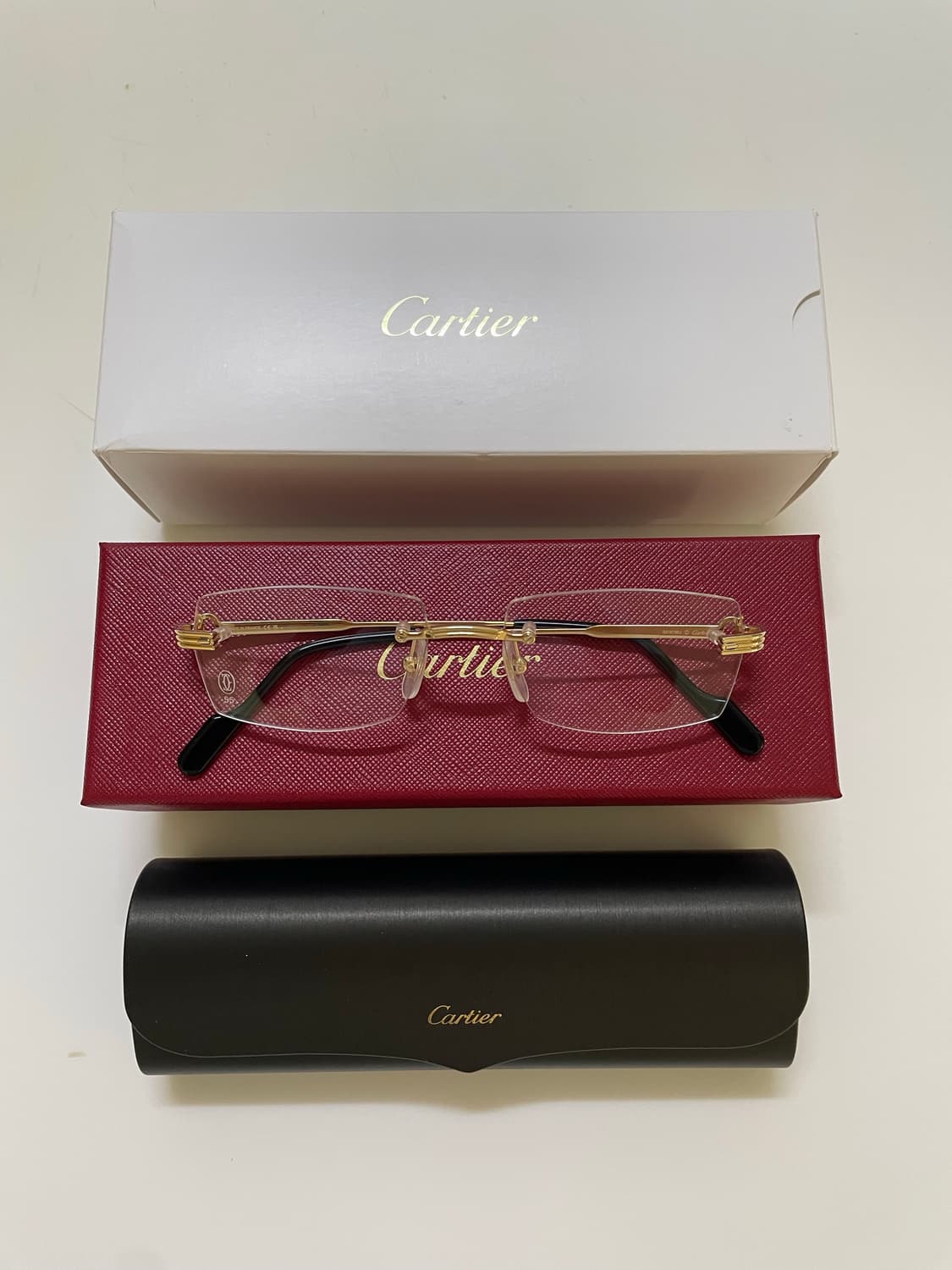 까르띠에 림리스 렉탱귤러 안경테 CT0578O 001 55 상품이미지1