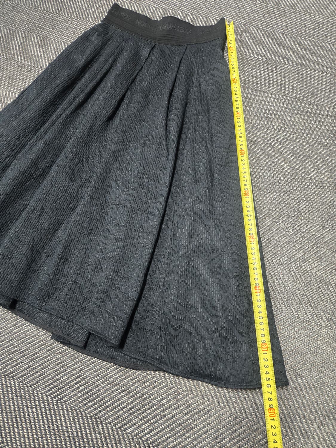 한섬 시스템 23ss SYSTEM 블랙 플레어 스커트 밴딩스커트 상품이미지9