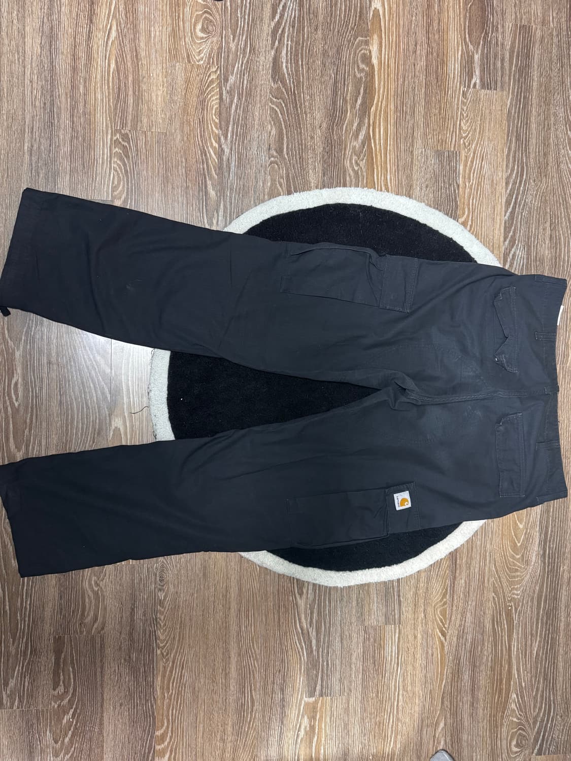 Carhartt/REGULAR CARGO PANT  BLACK 상품이미지2