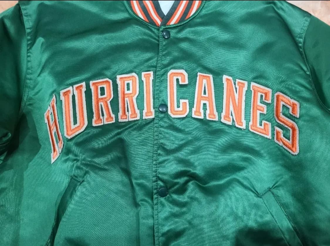 스타터 마이애미 허리케인즈 그린 점퍼 상품이미지3