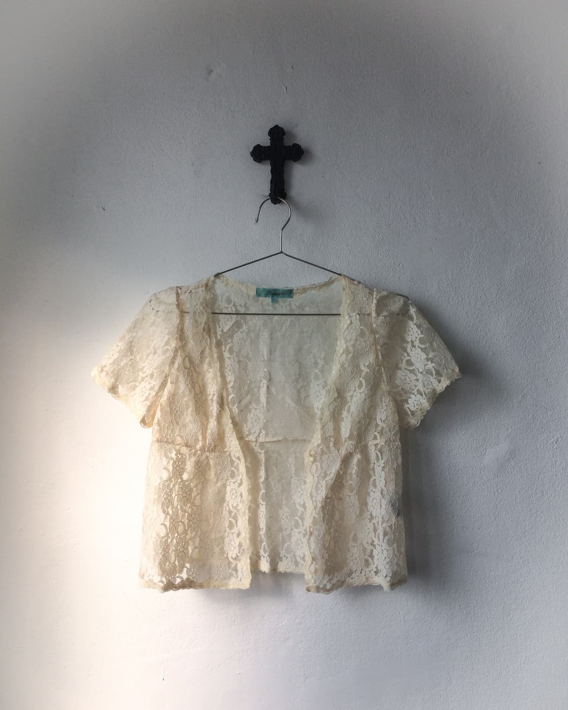 Pattern see through open cardigan 상품이미지2