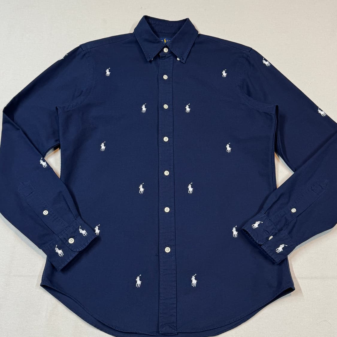 S) 폴로 랄프로렌 클래식핏 멀티포니 옥스포드 네이비 셔츠 상품이미지2