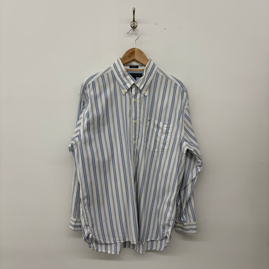 타미힐피거 스트라이프 셔츠 남성XL 상품이미지1