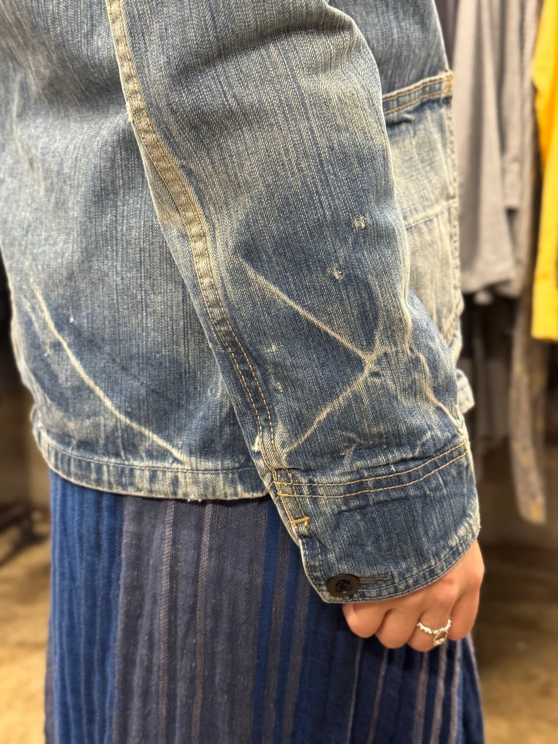 44-55) D.M.G Faded Denim Coverall Jacket 상품이미지6