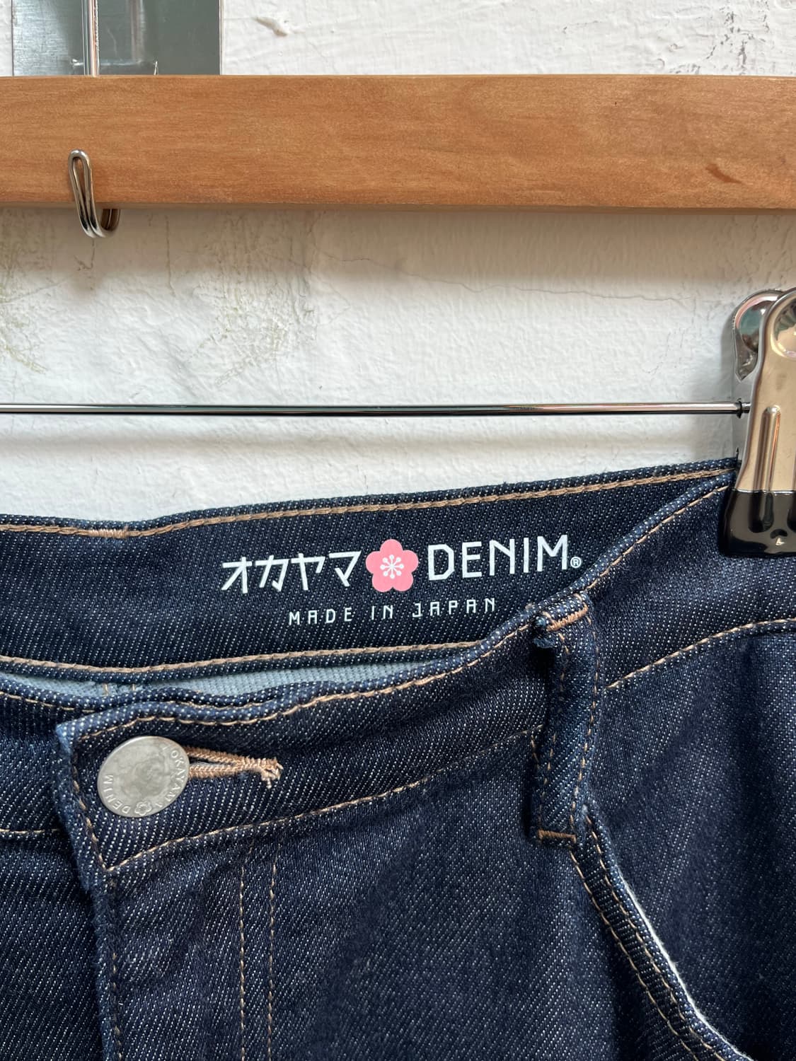 JAPAN 오카야마 데님 플레어 롱 스커트 W32 상품이미지2