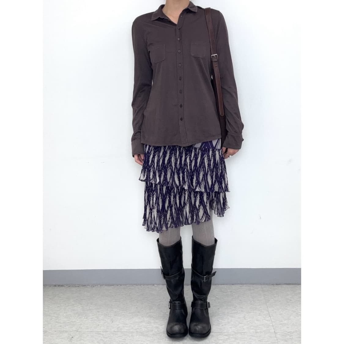 빈티지 미디 스커트 상품이미지1