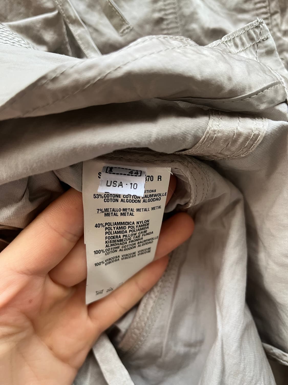 Ermanno Scervino 코튼 나일론 혼방 롱 자켓  상품이미지9