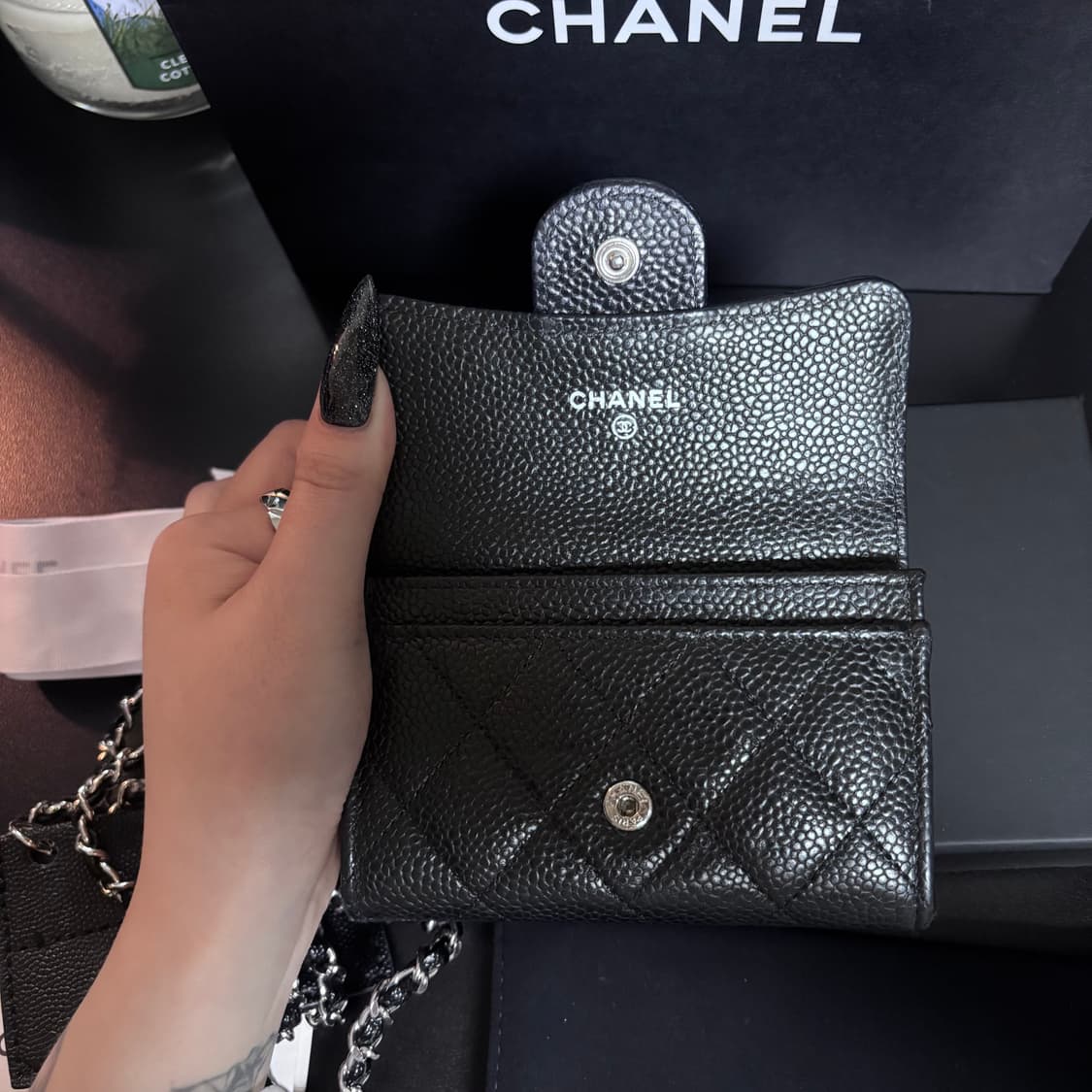 샤넬 클래식 똑딱이 은장 (내장칩) 상품이미지7