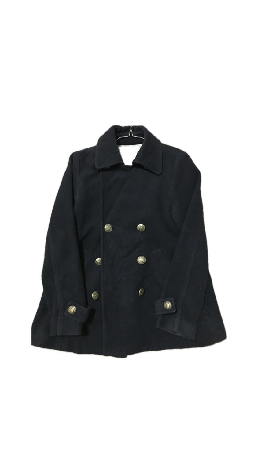 네이비 빈티지 더플 코트 상품이미지1