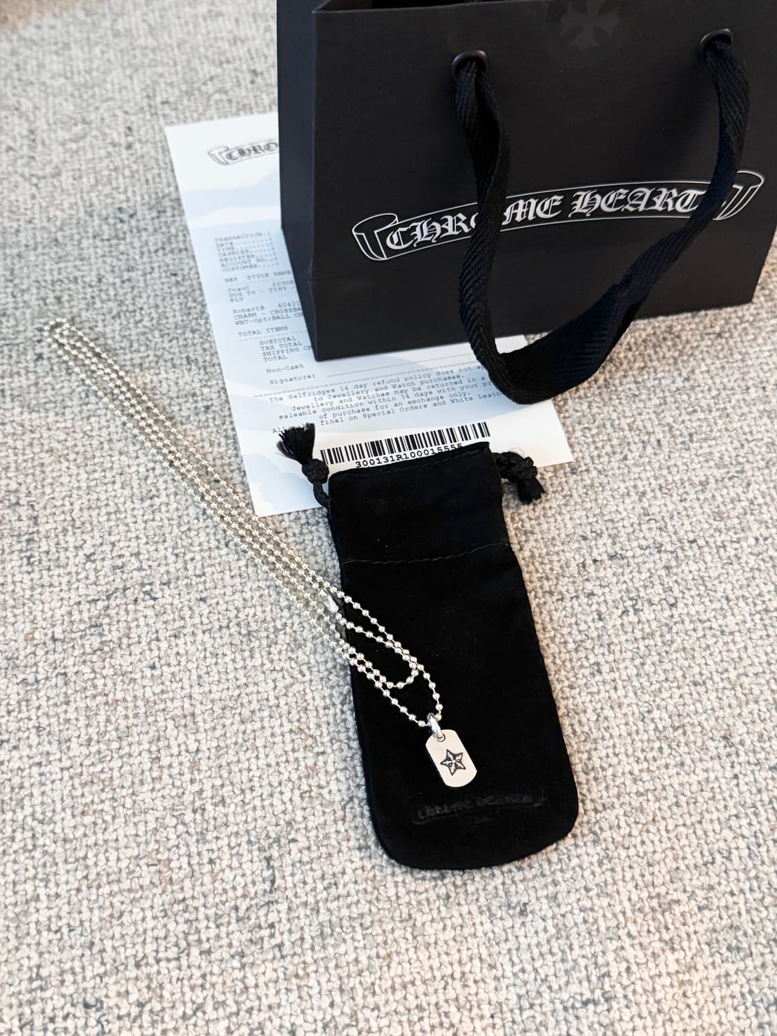 크롬하츠 타이니 스타 도그택 볼체인  상품이미지1