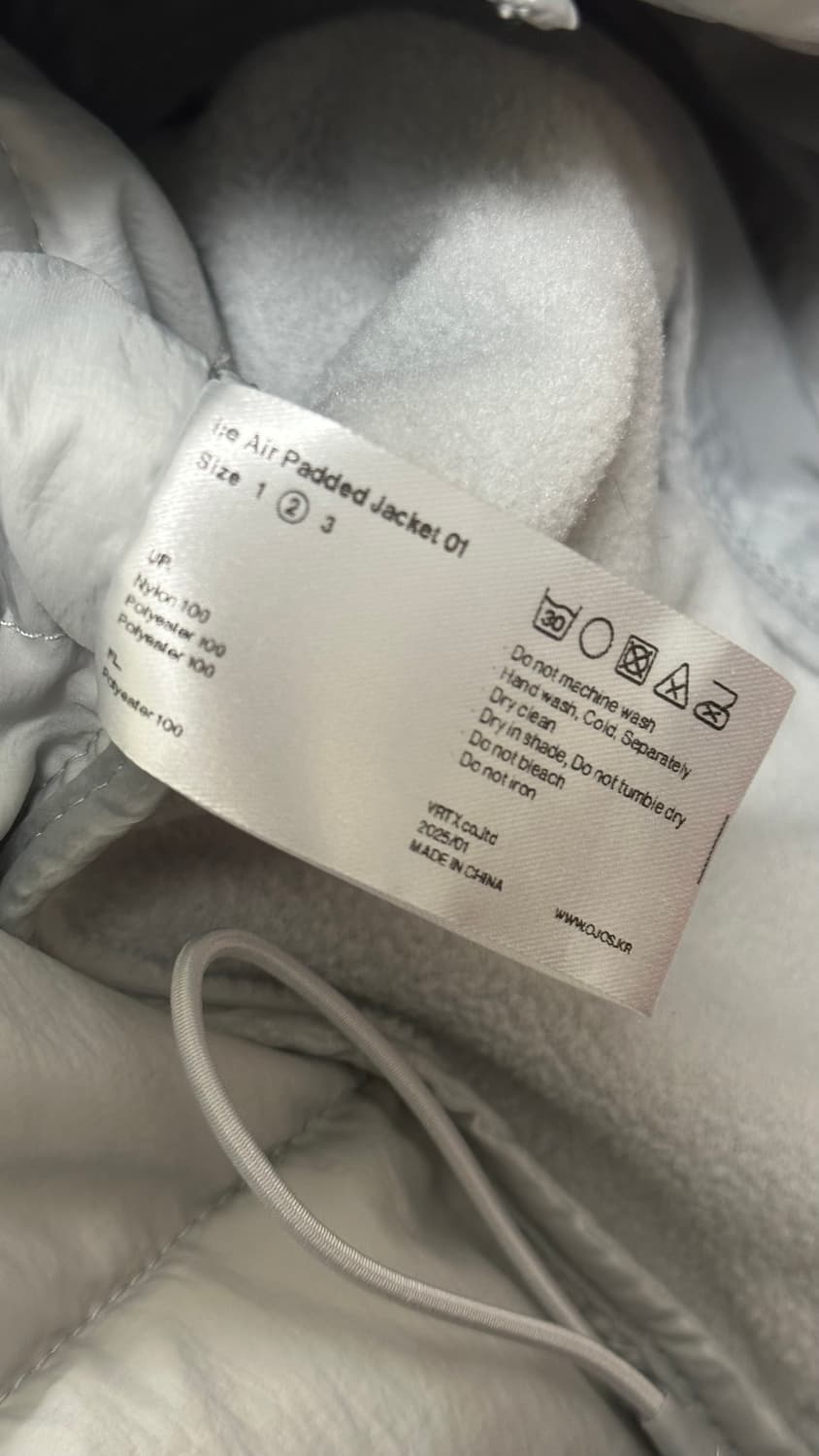 오호스 경량패딩 OJOS i:e Padded Jacket 01 2사이즈 상품이미지2