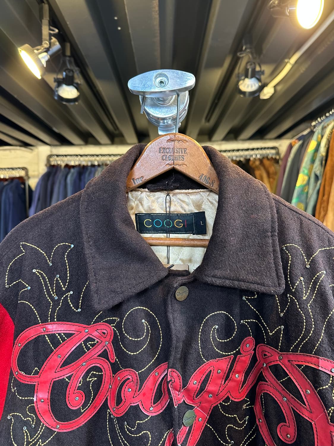 90-00s 쿠지 올드스쿨 헤비 울 바시티 자켓 상품이미지3