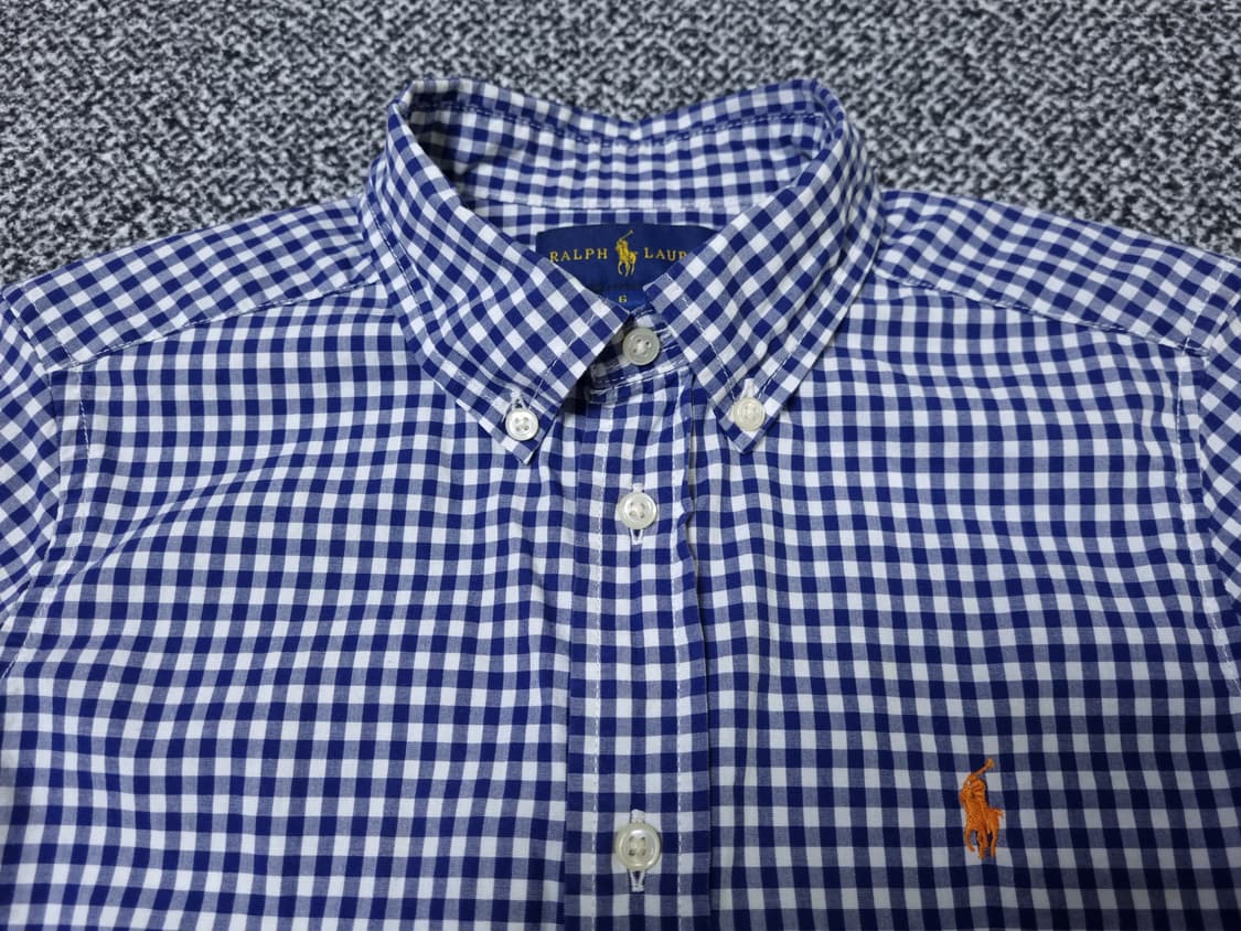 [무료배송][120]폴로 키즈 체크 셔츠 남방 상품이미지5