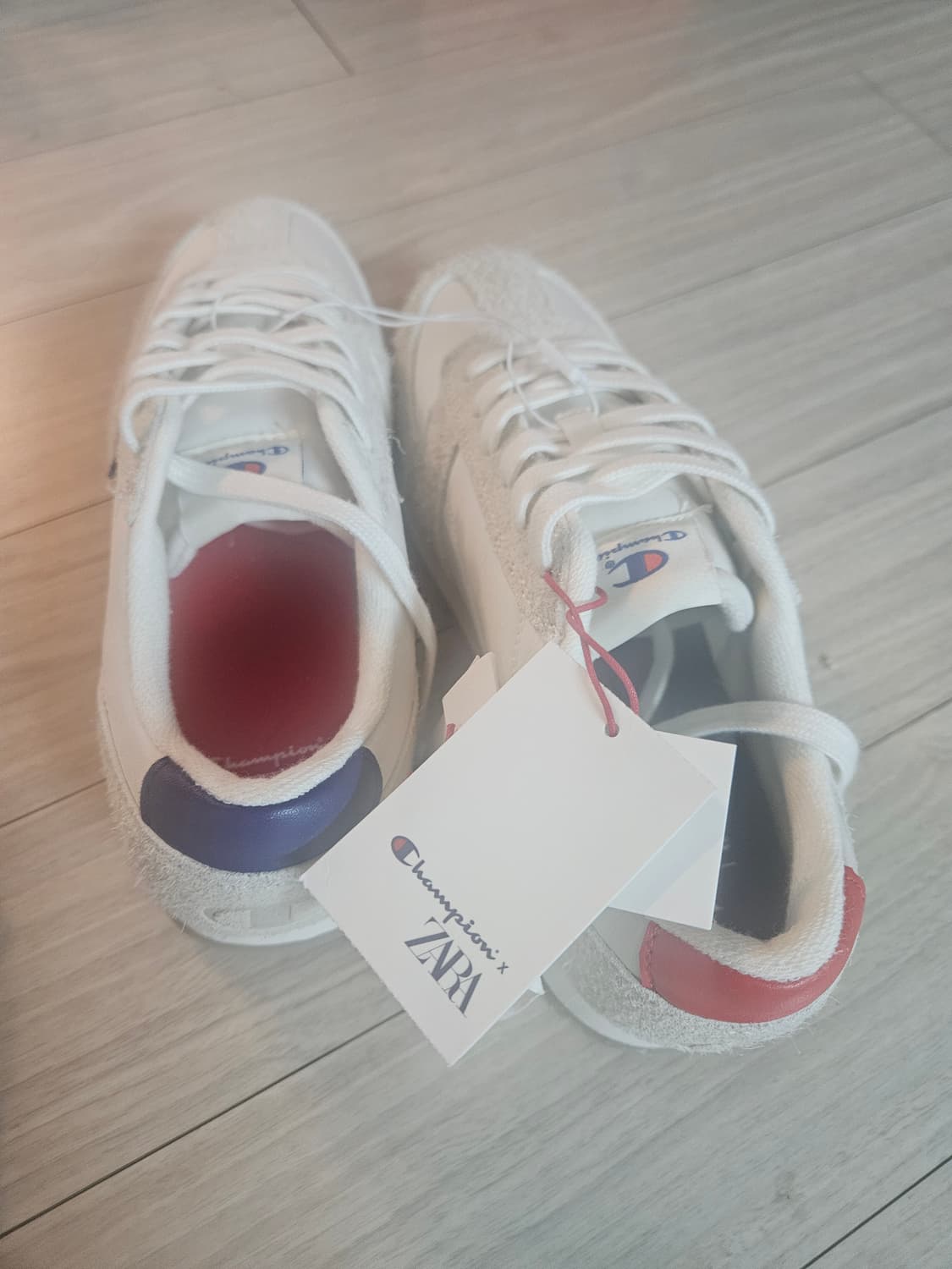 챔피온 X 자라 콜라보 스니커즈 에크루 250사이즈 새상품 상품이미지2