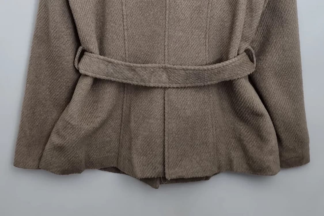 MAYLINE 베이지 벨트 숏코트 상품이미지6