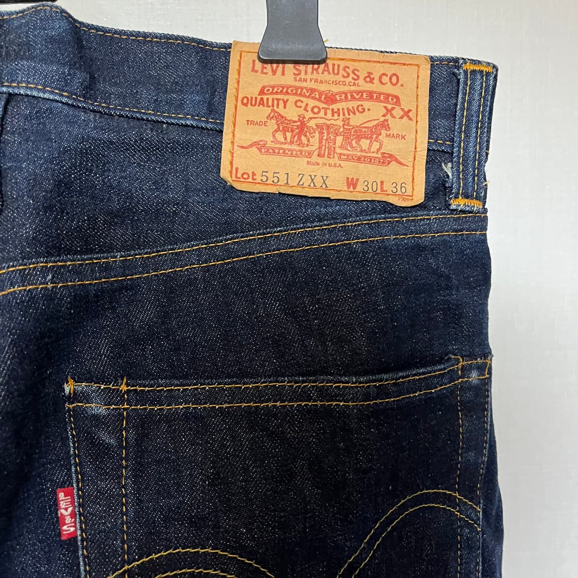 (90's) 리바이스 LVC 551ZXX USA 555 셀비지 데님청바지 상품이미지4