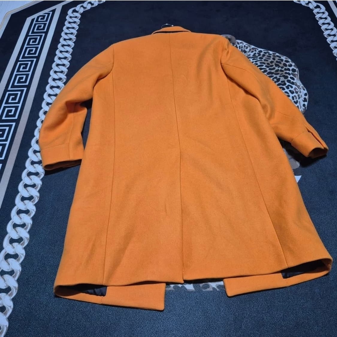 시스템 옴므 포인트 커프스 캐시미어 블렌드 코트 오렌지 L 상품이미지5