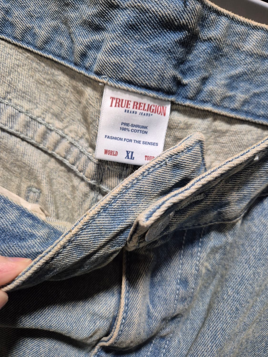 (타임세일)(새상품)트루릴리젼 워싱 데님 카고XL 상품이미지9