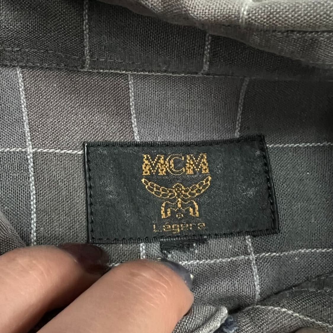 mcm 포켓 체크 셔츠 v0841 상품이미지6