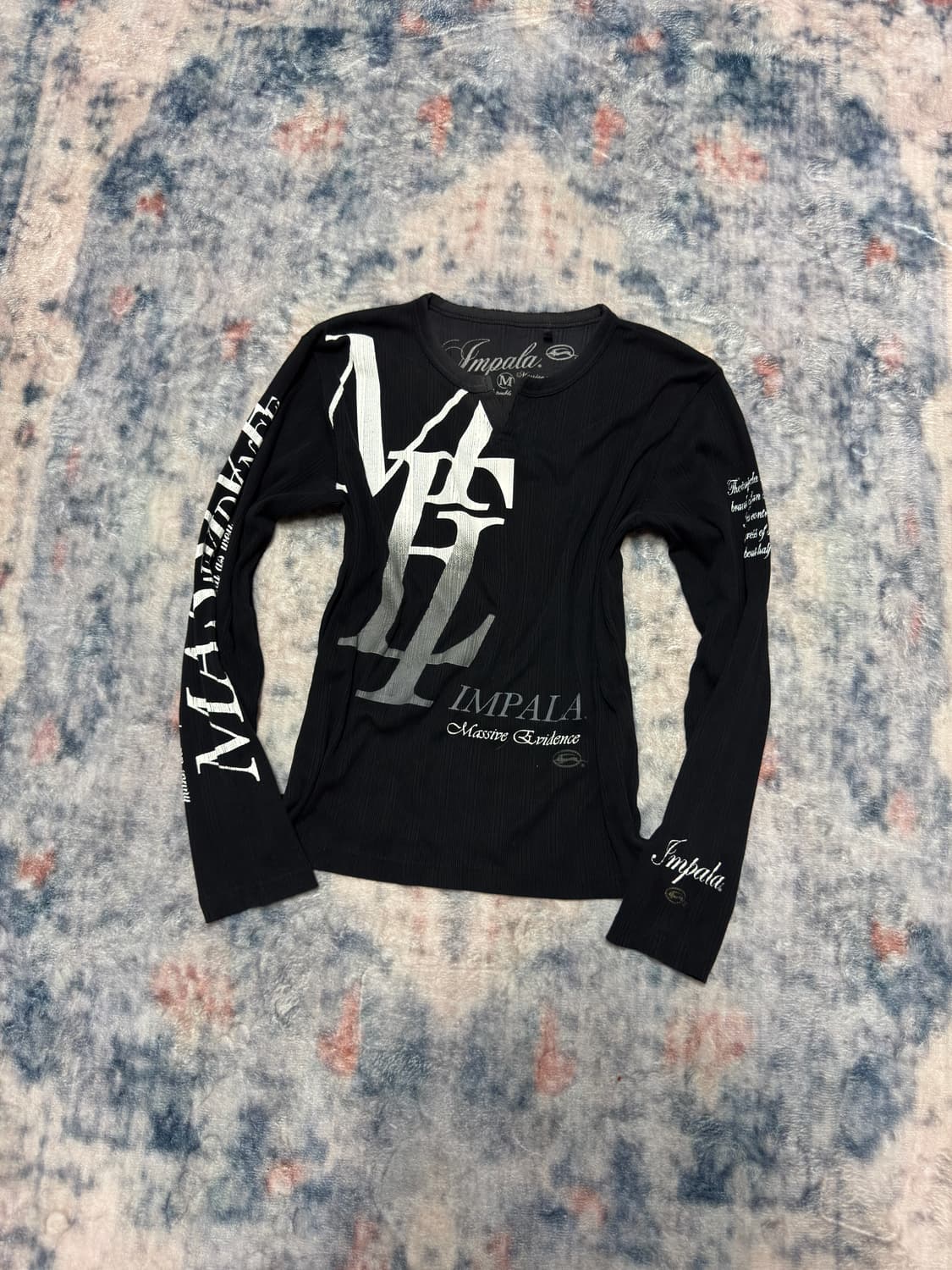 Impala 00s lettering ribbed cut sew 상품이미지1