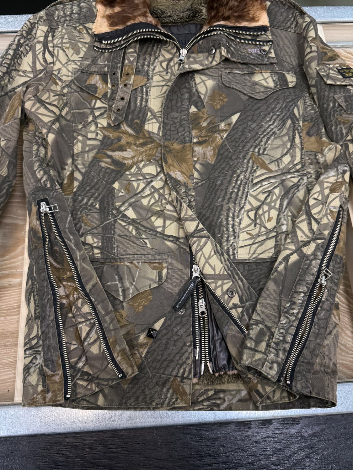 MSGR 트리 카모 퍼 라이닝 자켓 상품이미지7