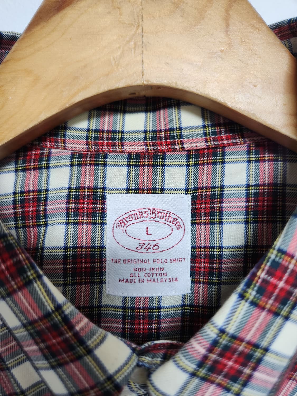 브룩스브라더스 체크 셔츠 L - S101 상품이미지4