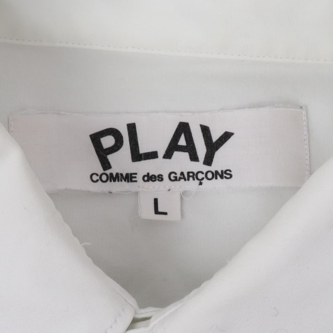 꼼데가르송 화이트 하트와펜 코튼 셔츠 상품이미지8