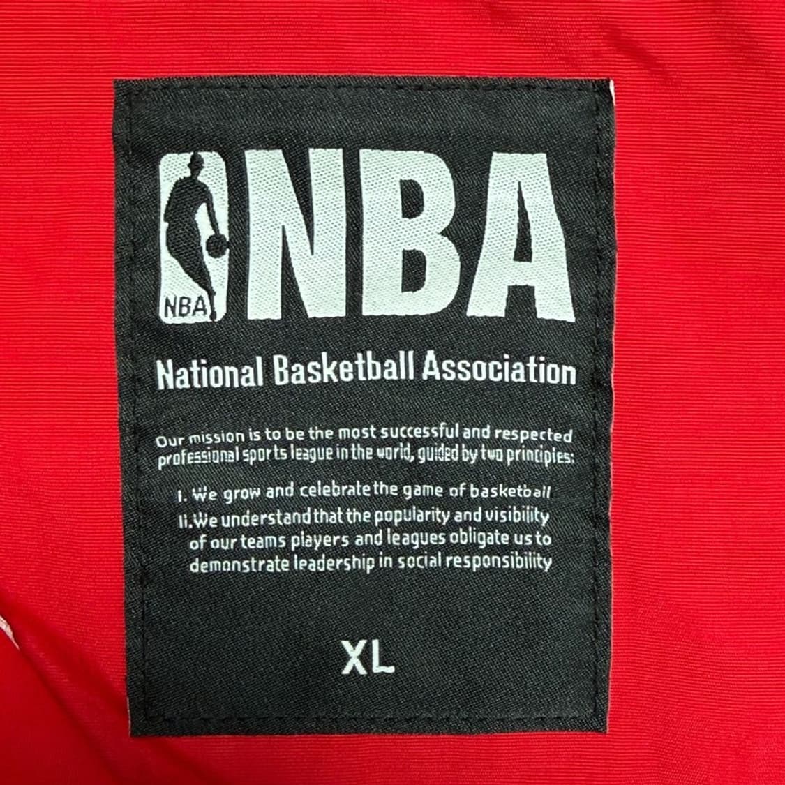 NBA 시카고 볼스 팀로고 아노락 후드티 레드 XL 상품이미지4