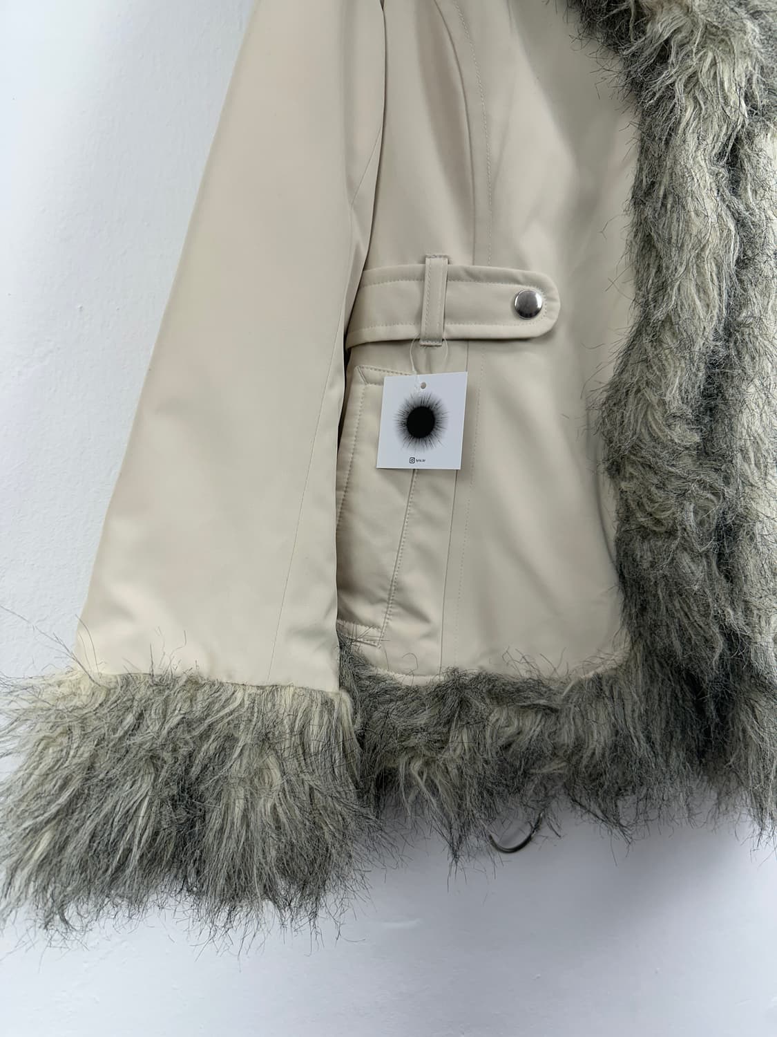 Grayish Hood Fur Jacket 상품이미지6