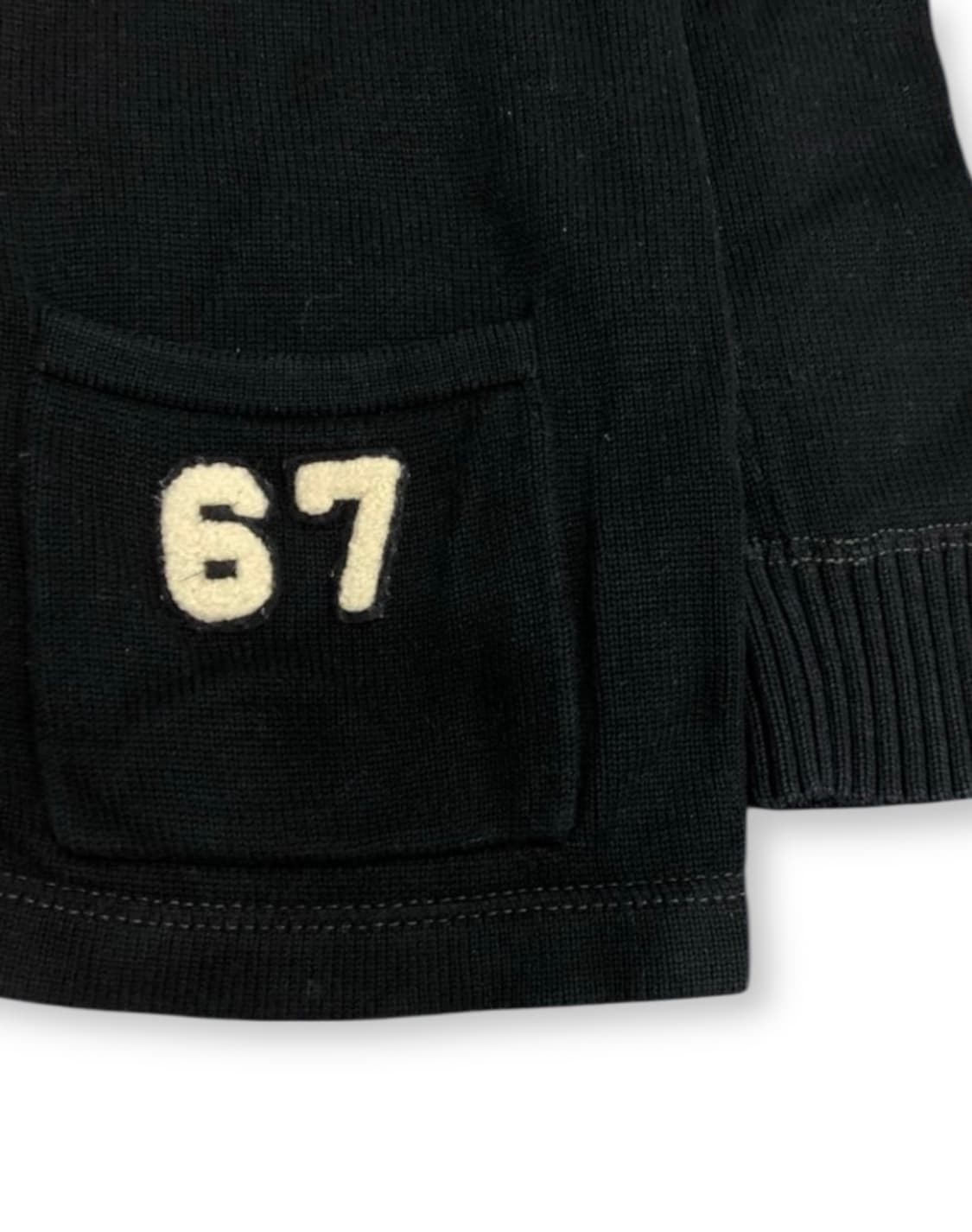 폴로 랄프로렌 바시티 패치 블랙 가디건 상품이미지5