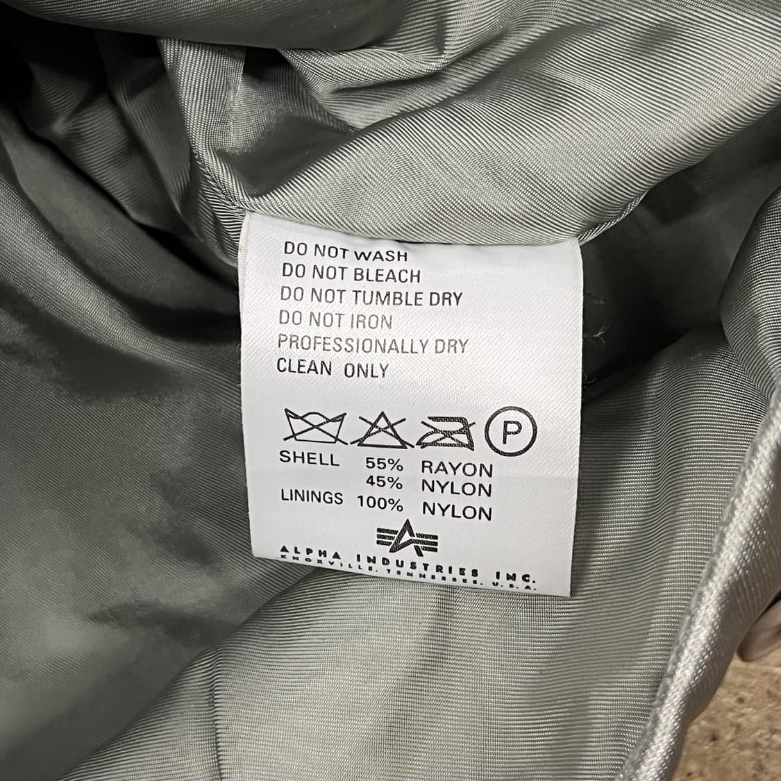 [정품/38] 알파인더스트리 실버 봄버 자켓 b17 상품이미지6