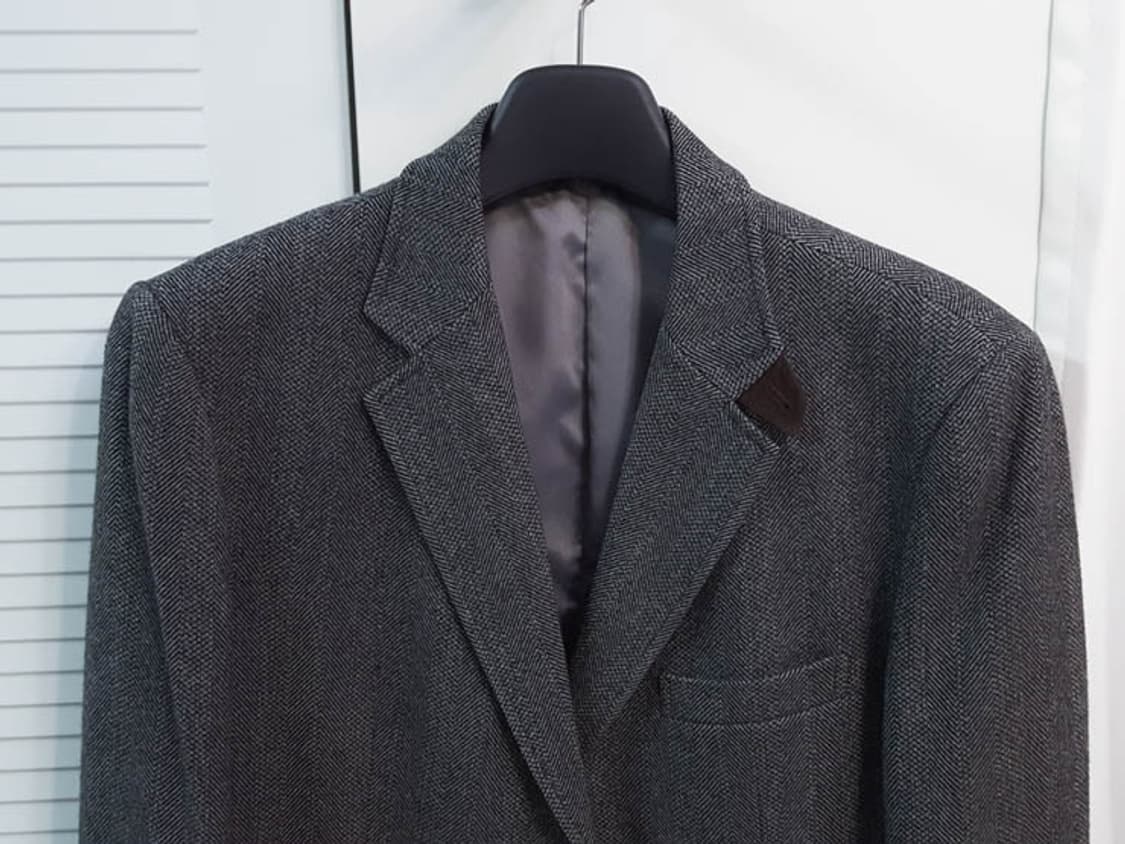 마에스트로 남성 모 캐시미어 헤링본 자켓  상품이미지2