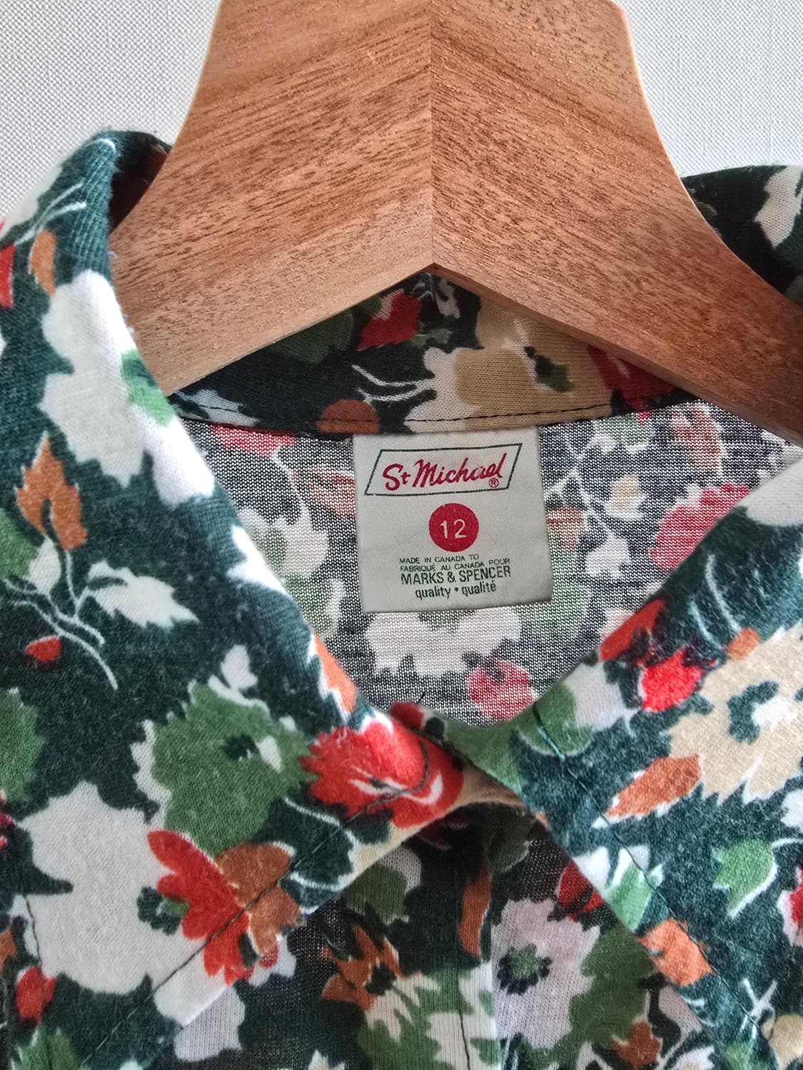 Marks & Spencer St. Michael 플로럴 빈티지 셔츠 상품이미지5