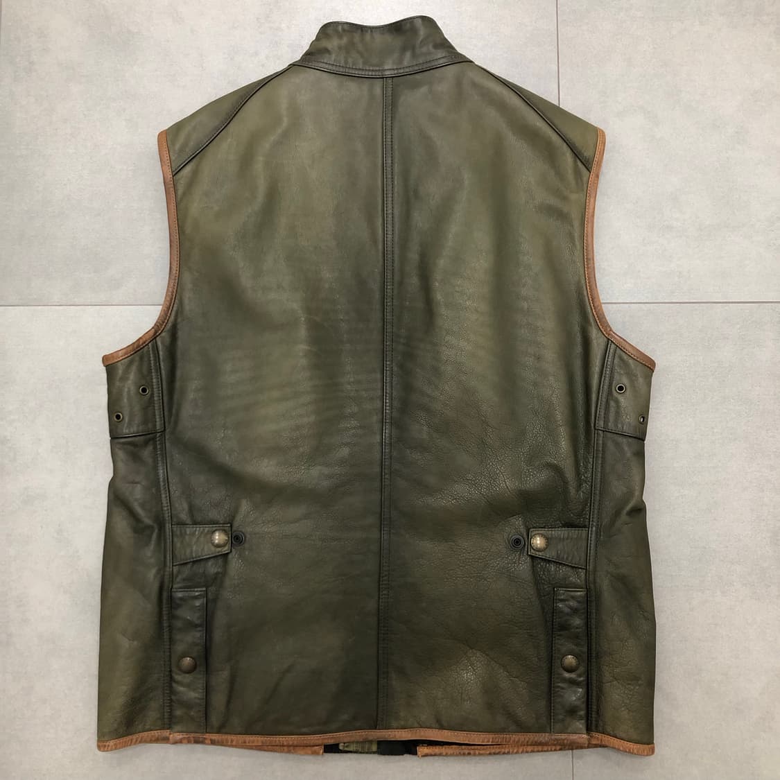 폴로 랄프로렌 가죽 레더 조끼 베스트 L 상품이미지6