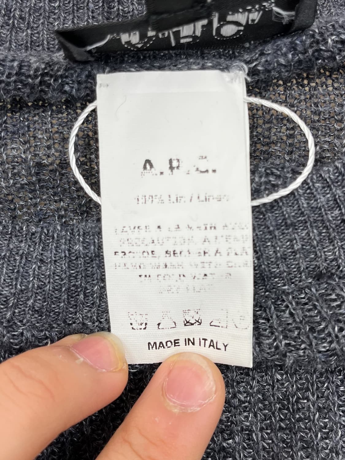 아페쎄 리넨 리브드 스웨터 상품이미지6