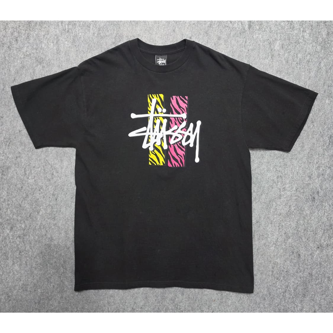 스투시 베이직 지브라 로고 빈티지 프린팅 반팔티 M 상품이미지1