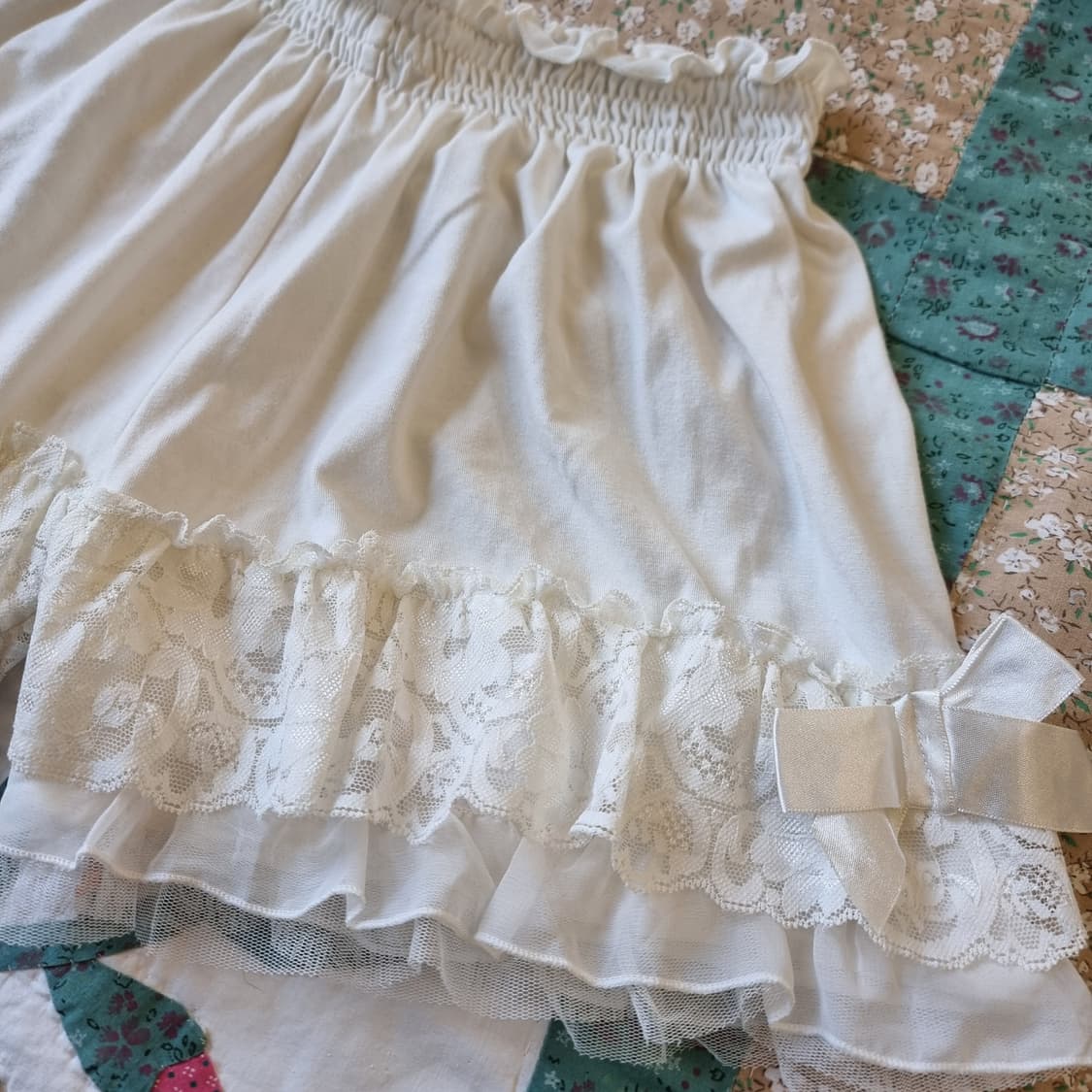 레이스 리본 프릴 팬츠형 페티팬츠 상품이미지2