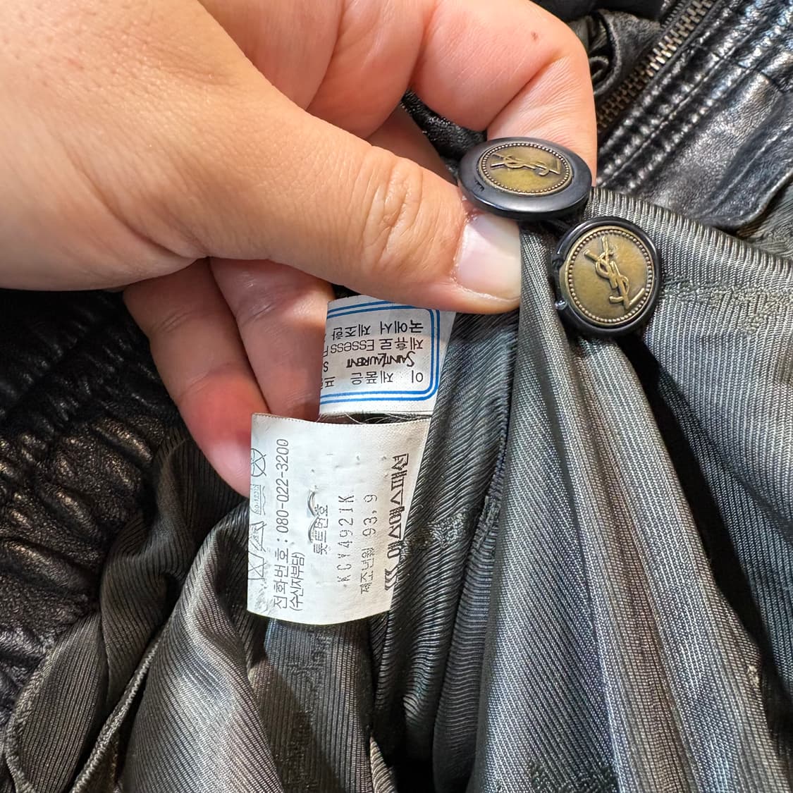 [M] YSL 입생로랑 빈티지 가죽 자켓 상품이미지8
