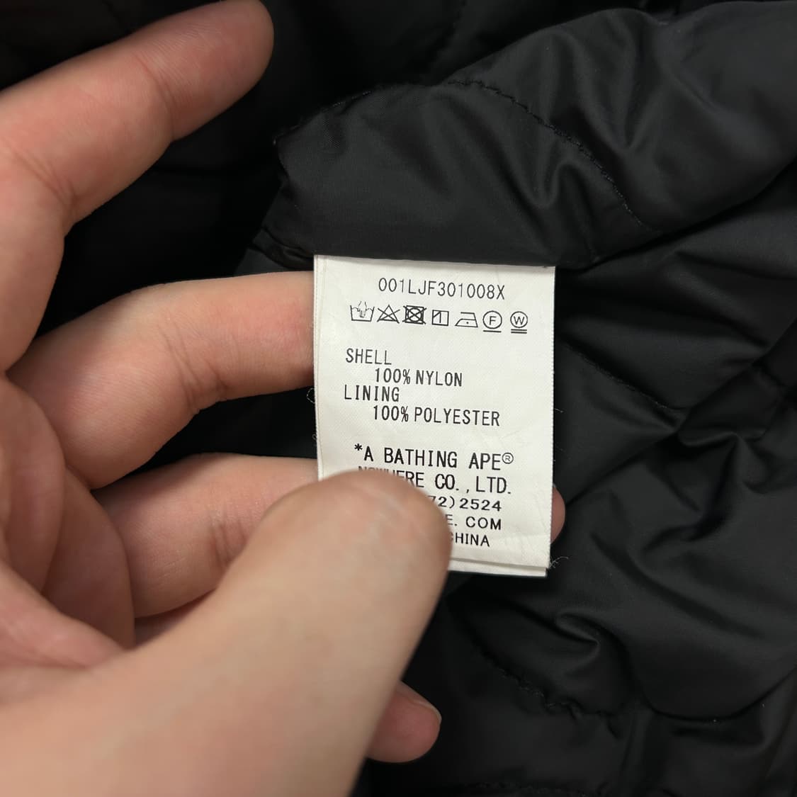 베이프 카모 누빔 플라이트 자켓(M) 상품이미지3