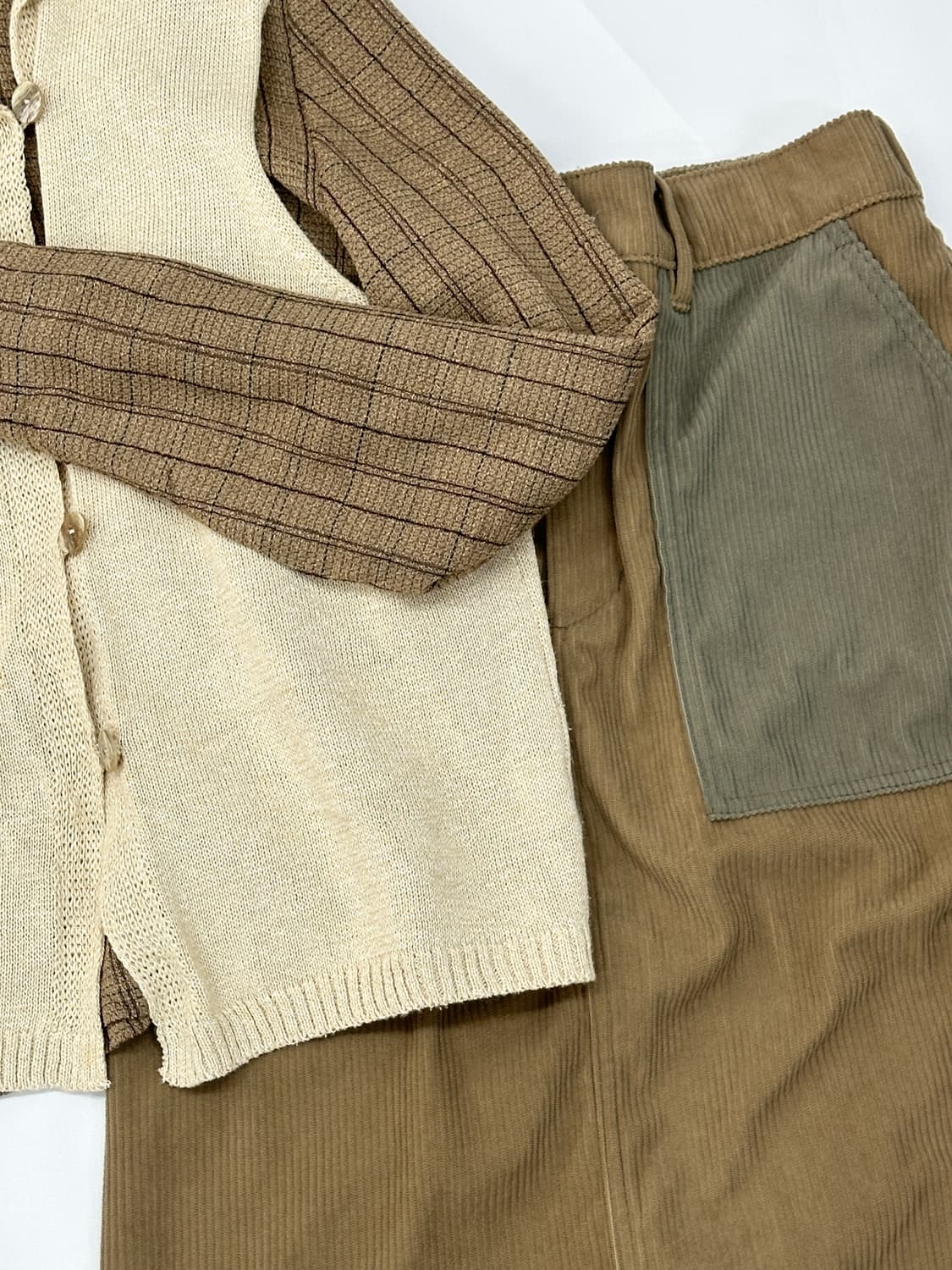 🤎하구미 그런지 코디세트🤎 라떼갸루 베이지 히피 에스닉 일본빈티지 상품이미지3