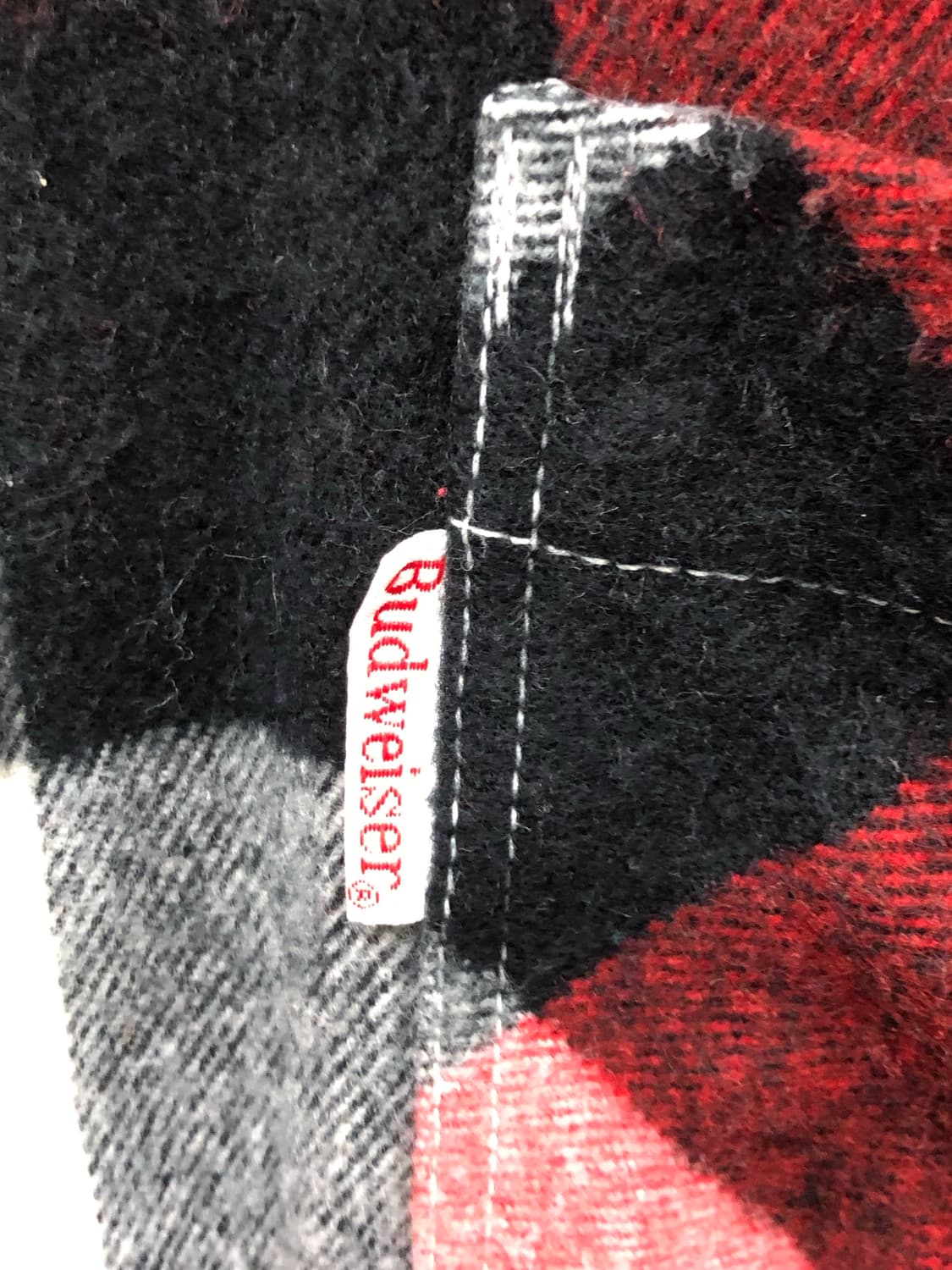 90-00s 버드와이저 플란넬 체크 셔츠 상품이미지4