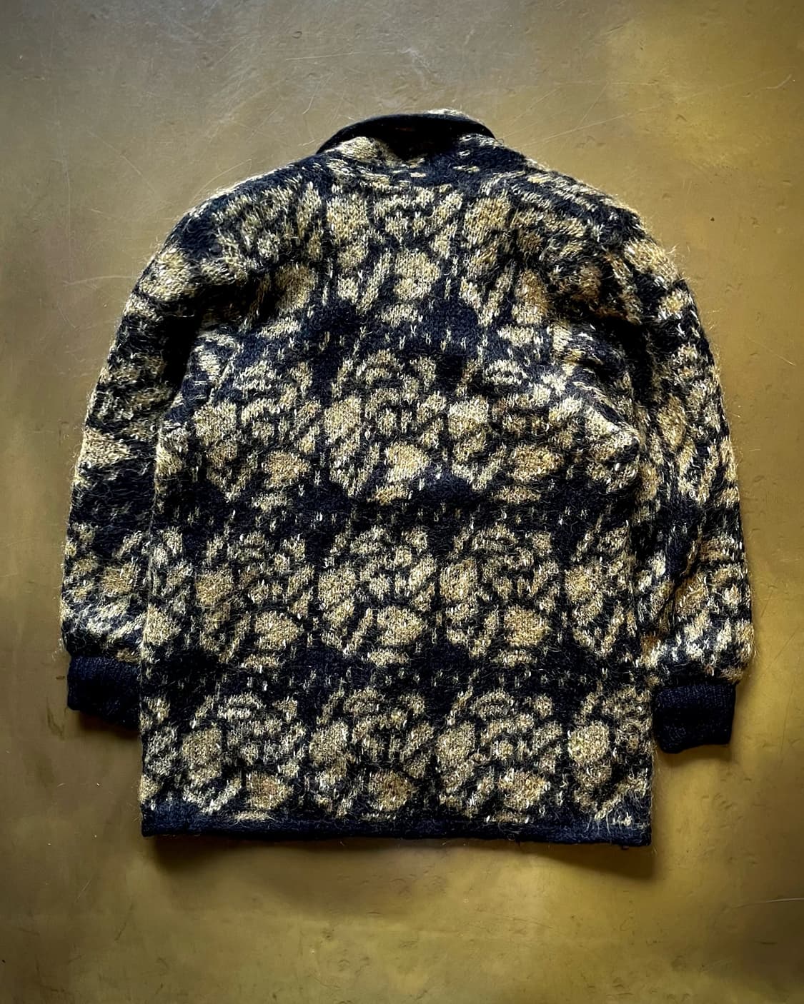 1980s Allen a pieo Mohair Rose Cardigan 상품이미지9