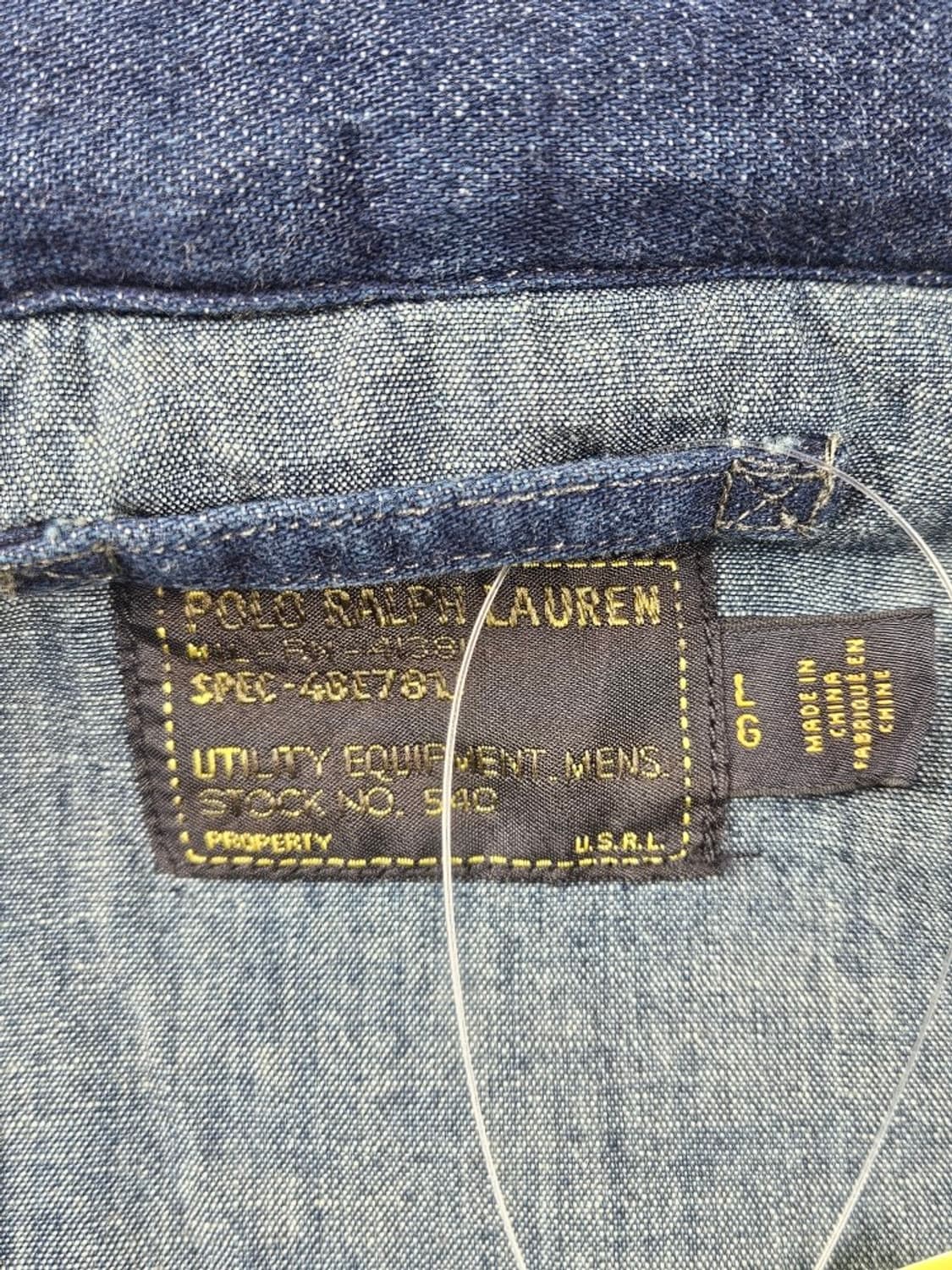 폴로랄프로렌 US-RL 데님 M65 필드 자켓 ( L ) / 11091 상품이미지8