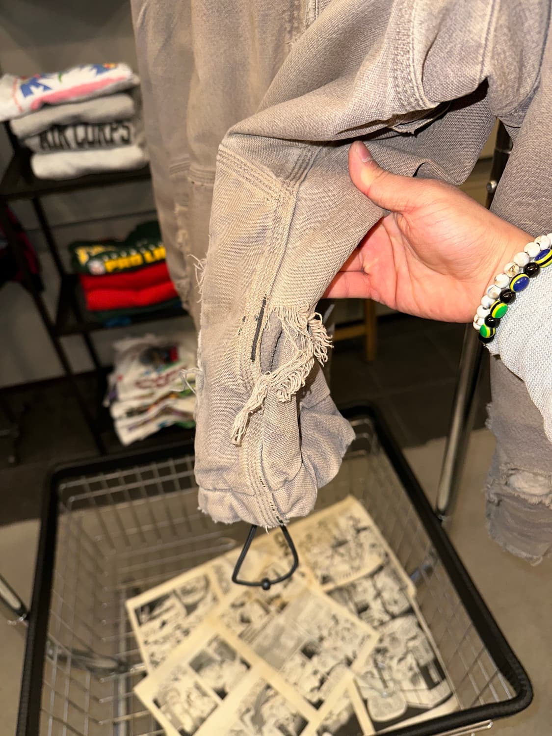 Carhartt canvas distressed work bomber  상품이미지9