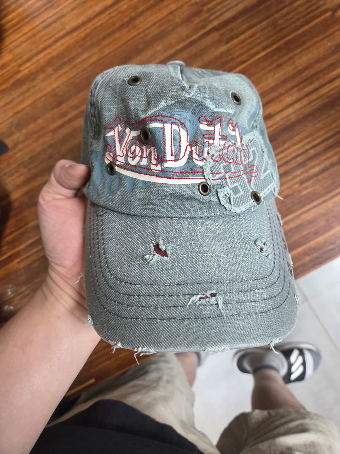 본더치 빈티지 스터드 데미지 모자 프리 상품이미지1