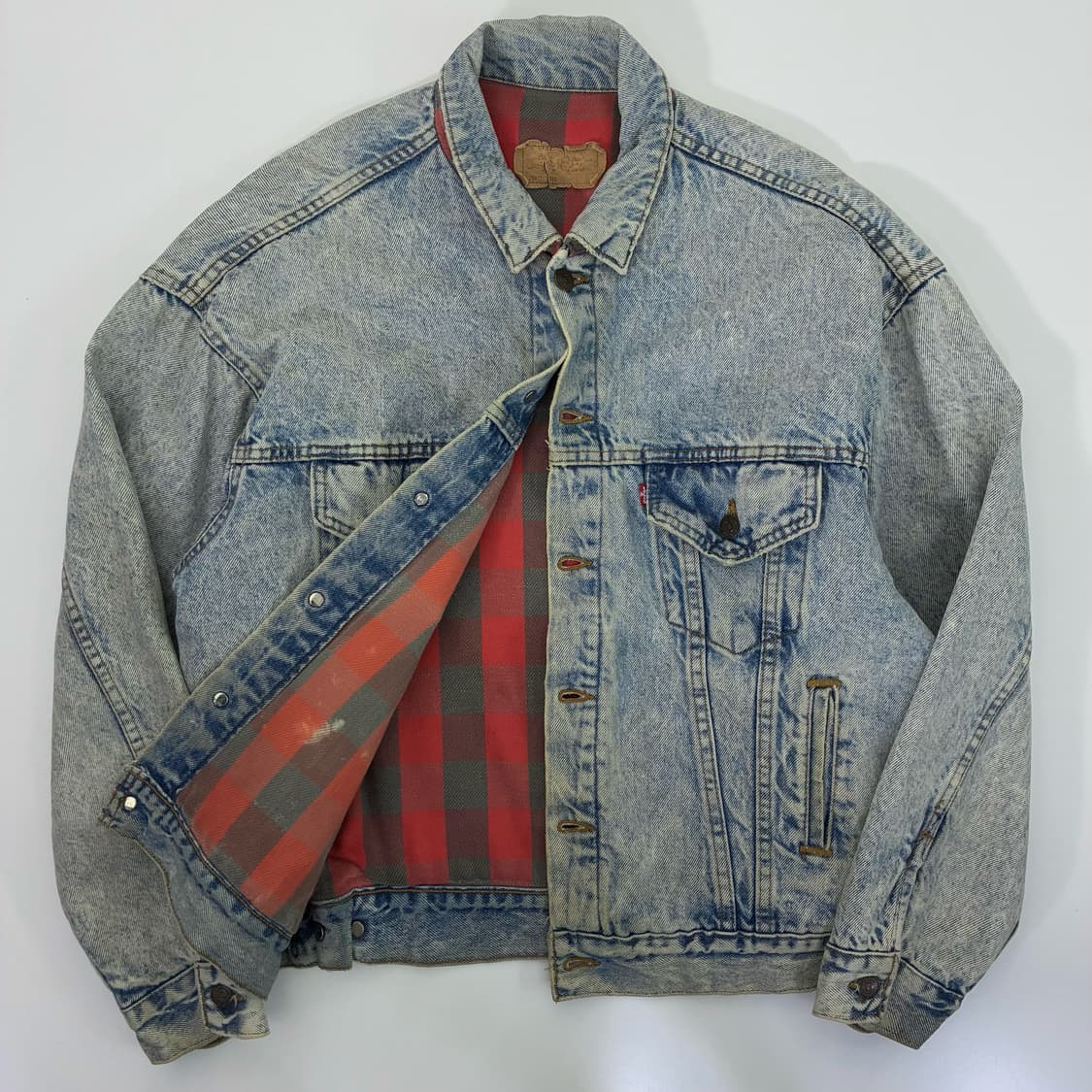 Levi's  리바이스 80,s 레드데님 트러커 자켓 상품이미지1